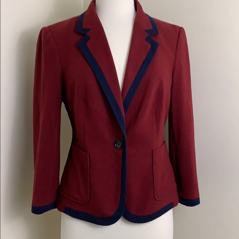 The Limited Burgandy Blazer